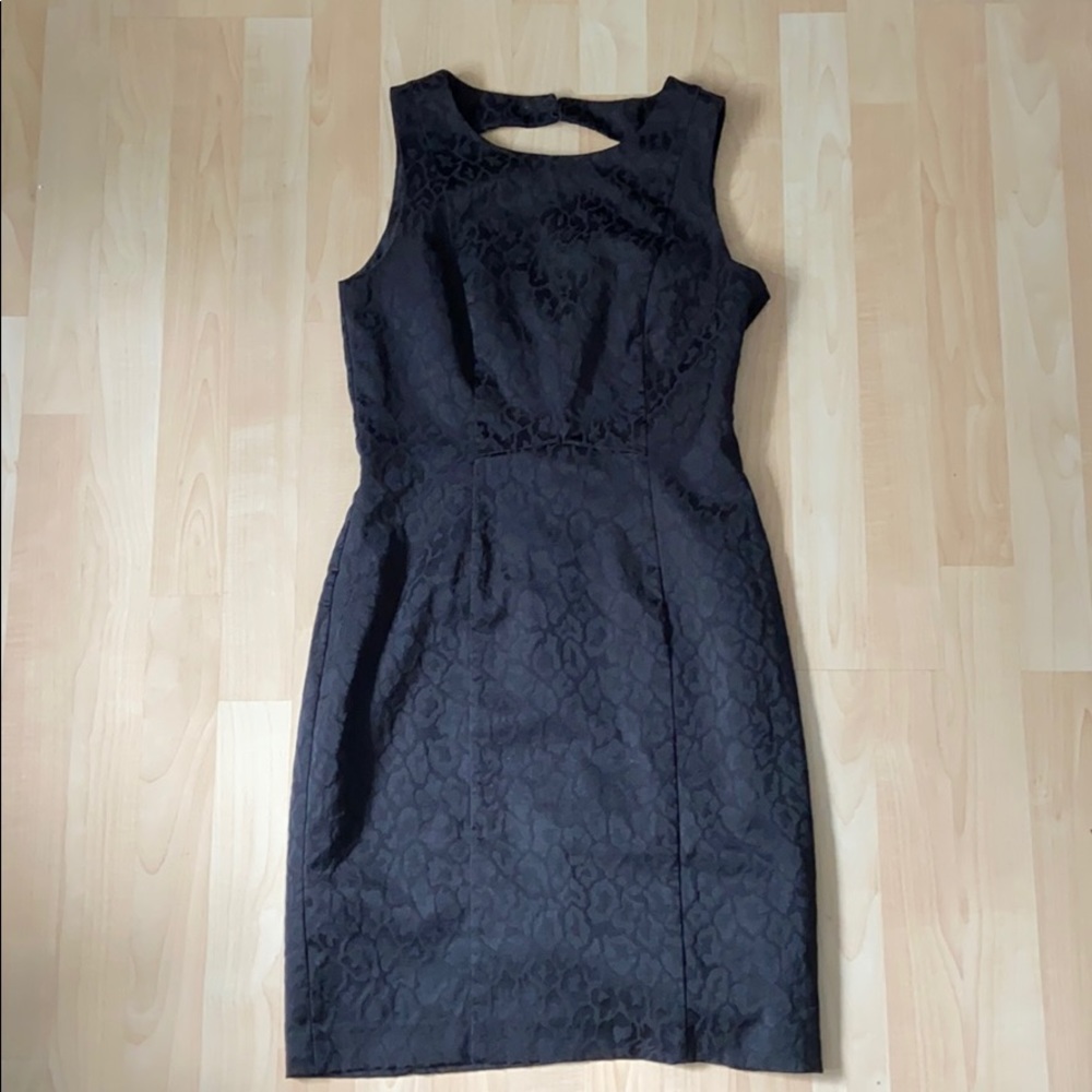 H&M Black Leopard Cocktail Dress